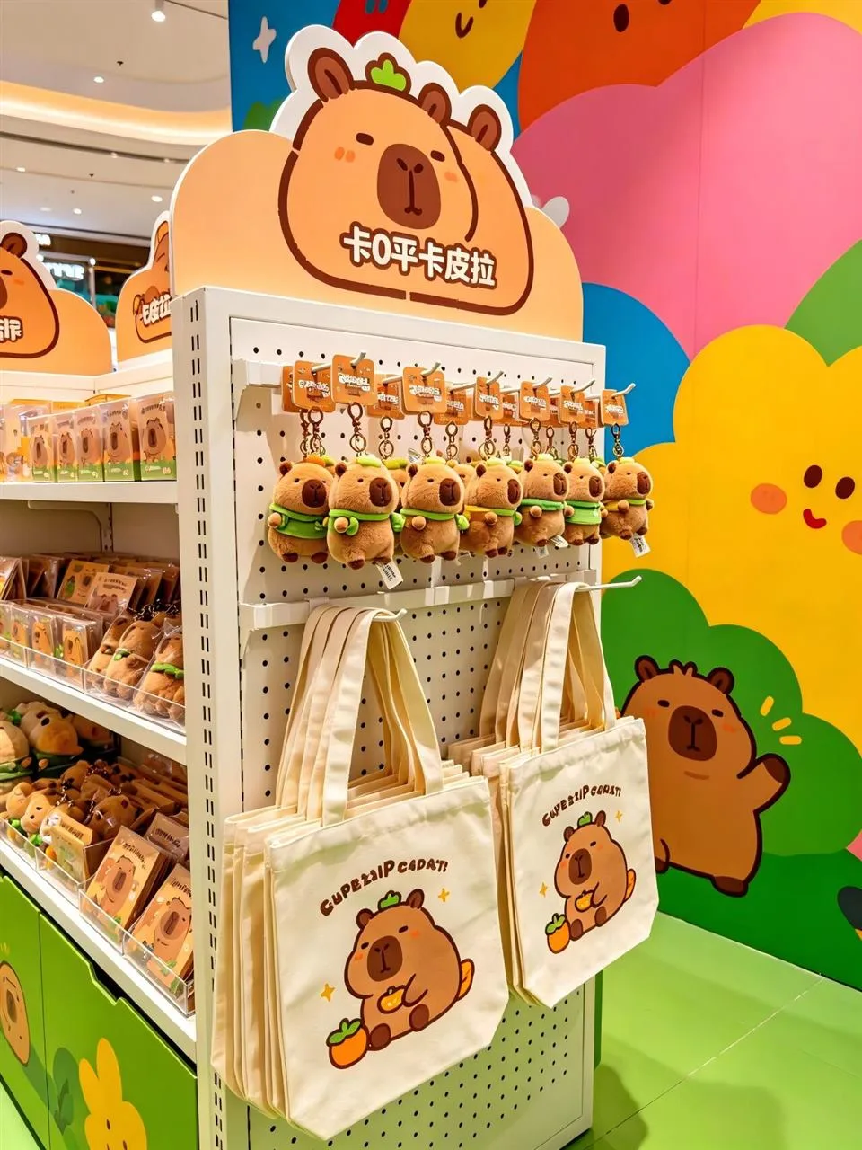Warm Yellow Toy Shop Entrance and Narrow Aisle — reference view 4 of 8