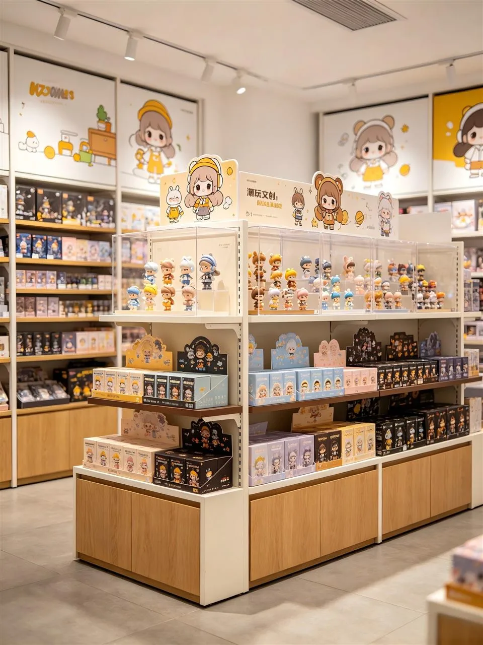 Round Wood-Toned Collectible Tower in a Gift Shop — reference view 2 of 4